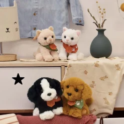 Chat en peluche beige 16 cm - SPA Collection