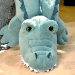 Crocodile peluche allongé vert - 60 cm