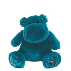 Hippo Peluche 25cm - Bleu canard - L