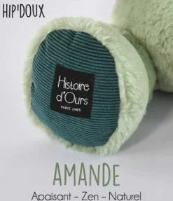 Hippo Peluche 25cm - Vert amande- L