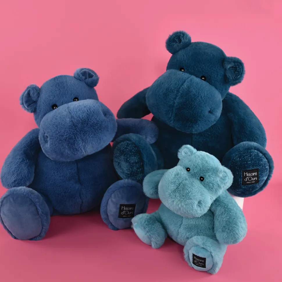 Hippo Peluche 25cm - Vert emeraude - L