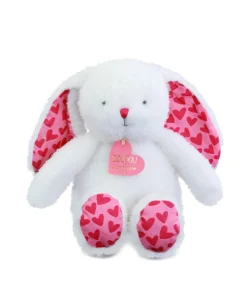 LAPIN JE T'AIME en sac cadeau - 25 cm