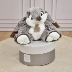 Lapin Marius - Gris chaud - 20 cm
