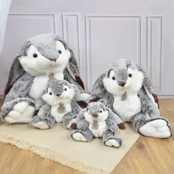 Lapin Marius - Gris chaud - 50 cm