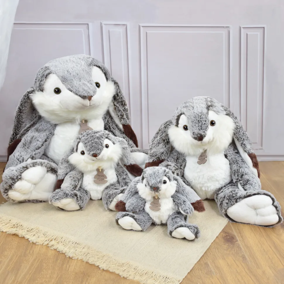 Lapin Marius - Gris chaud - 50 cm