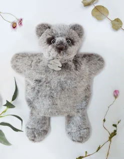 Marionnette à Main Ours Gris - 25 cm