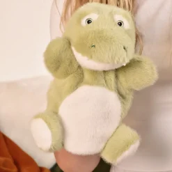 Marionnette Crocodile vert - 24 cm