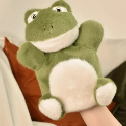 Marionnette Grenouille verte - 24 cm