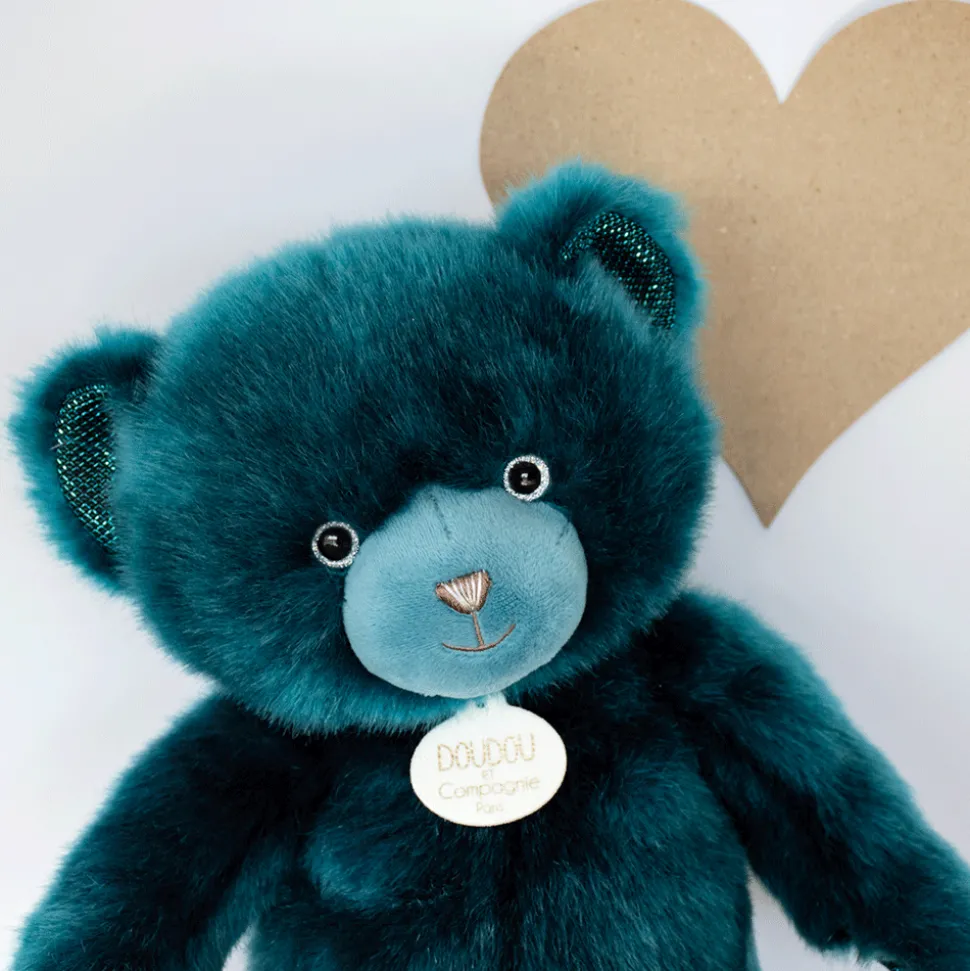 Ours collection Bleu Paon - Bleu paon- 30 cm