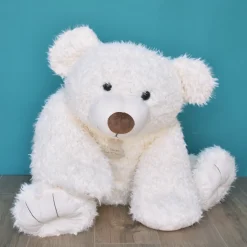 Ours en Peluche Blanc - 90 cm