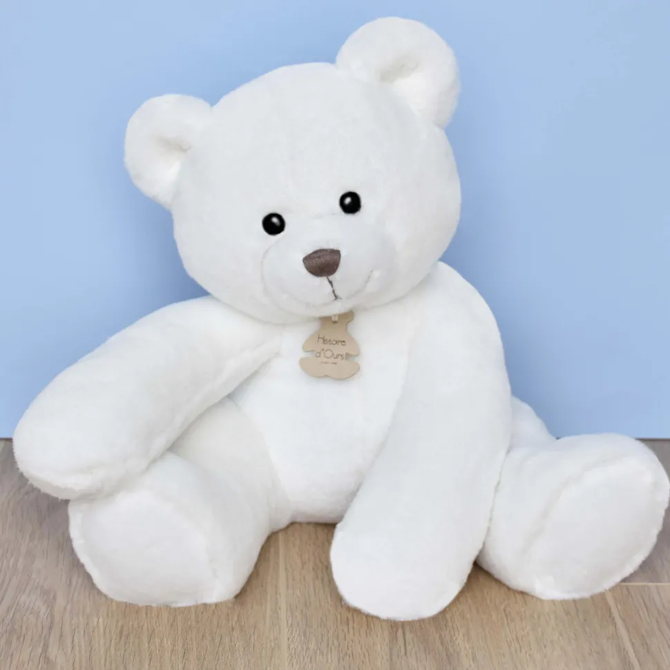 Ours en Peluche blanc cassé - 35 cm