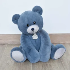 Ours en Peluche Bleu Jean - 35 cm