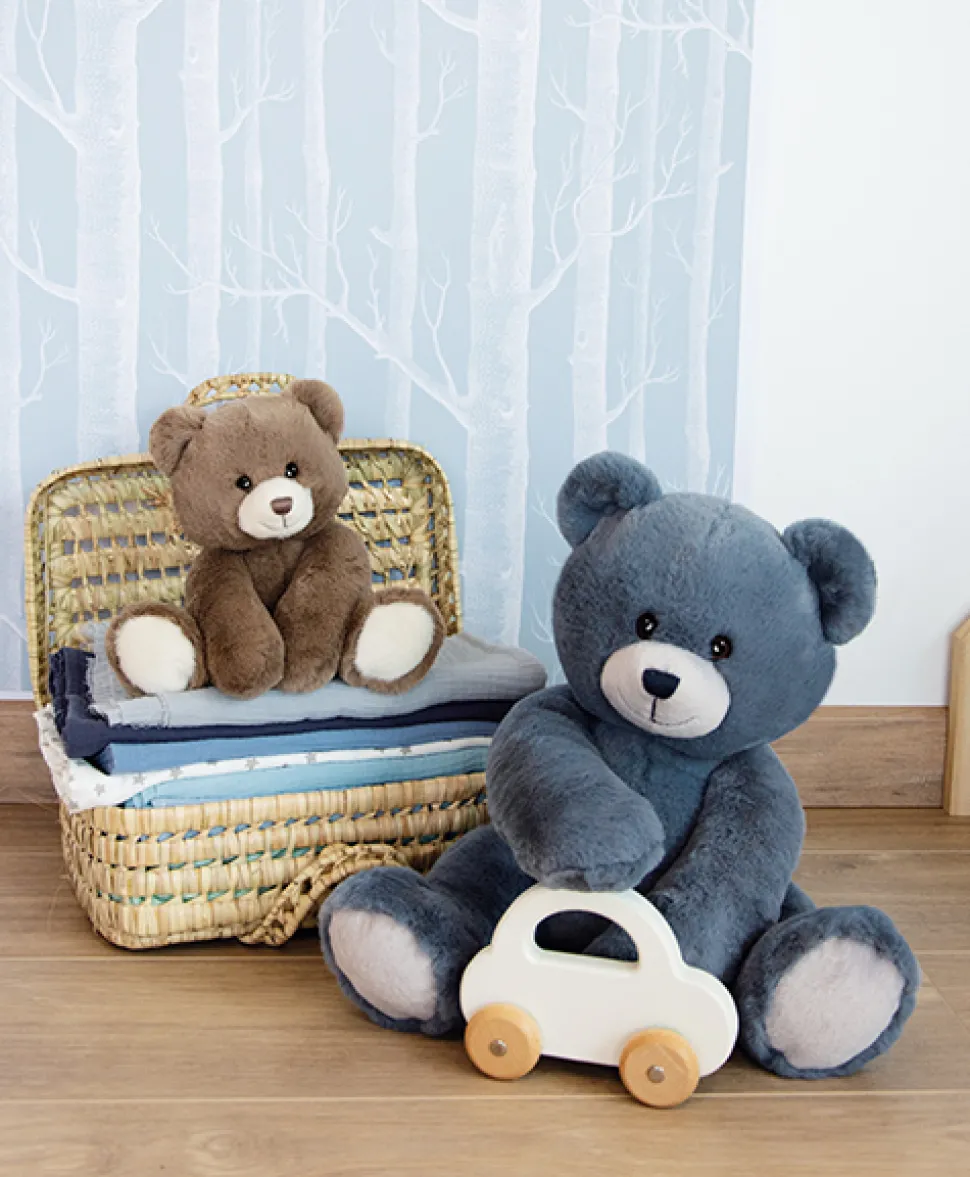 Ours en Peluche Bleu Marine - 35 cm