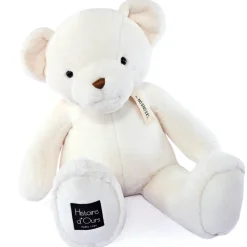 Ours en peluche geant blanc assis - LE NOUNOURS - 75 cm