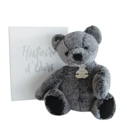 Ours en Peluche Gris Anthracite - 25 cm