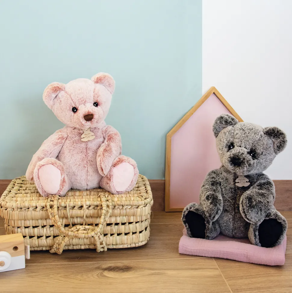 Ours en Peluche Gris Anthracite - 25 cm