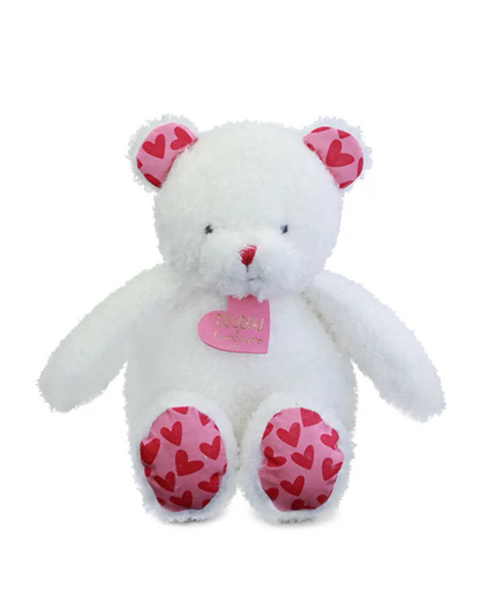 Ours en peluche JE T'AIME en sac cadeau - 25 cm