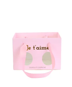 Ours en peluche JE T'AIME en sac cadeau - 25 cm