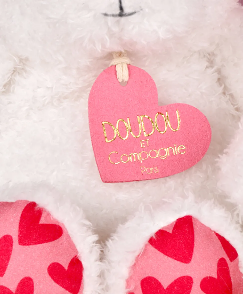 Ours en peluche JE T'AIME en sac cadeau - 25 cm