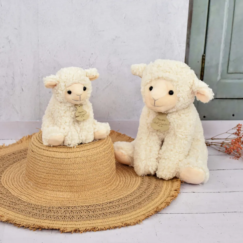 Peluche Agneau Vintage - Ivoire - 20 cm