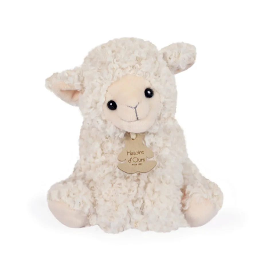 Peluche Agneau Vintage - Ivoire - 20 cm