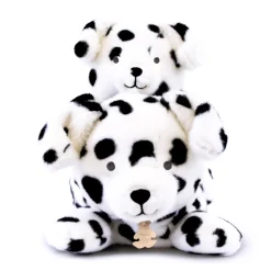 Peluche allongee chien dalmatien leste - Les P'tits Relax - 22 cm