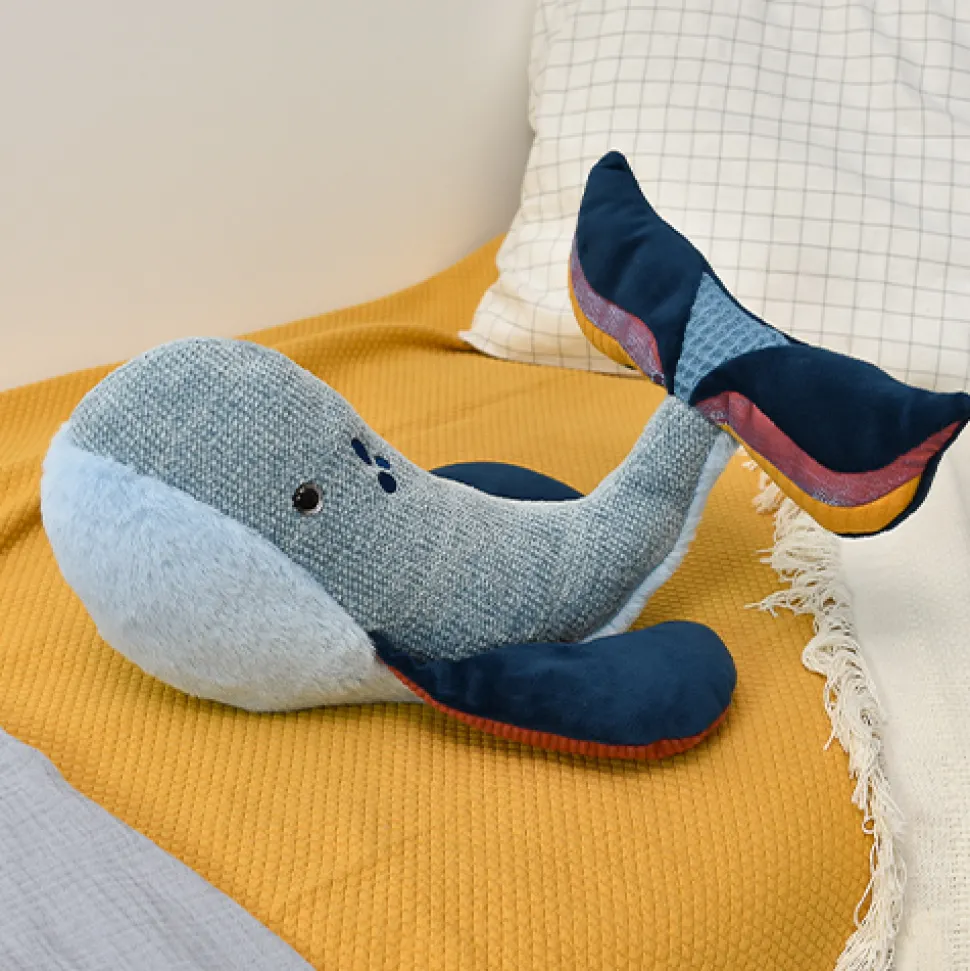 Peluche Baleine bleue - 30 cm