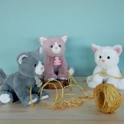 Peluche bébé chat - Blanc
