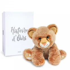 Peluche Bébé Lion Marron - 18 cm