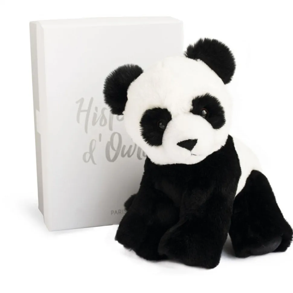 Peluche Bébé Panda Noir - 23 cm
