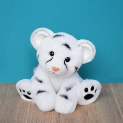 Peluche Bébé Tigre Blanc - 18 cm