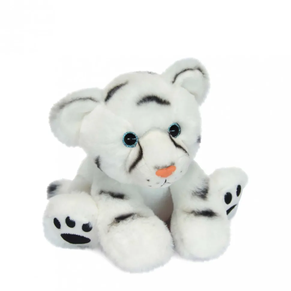 Peluche Bébé Tigre Blanc - 18 cm