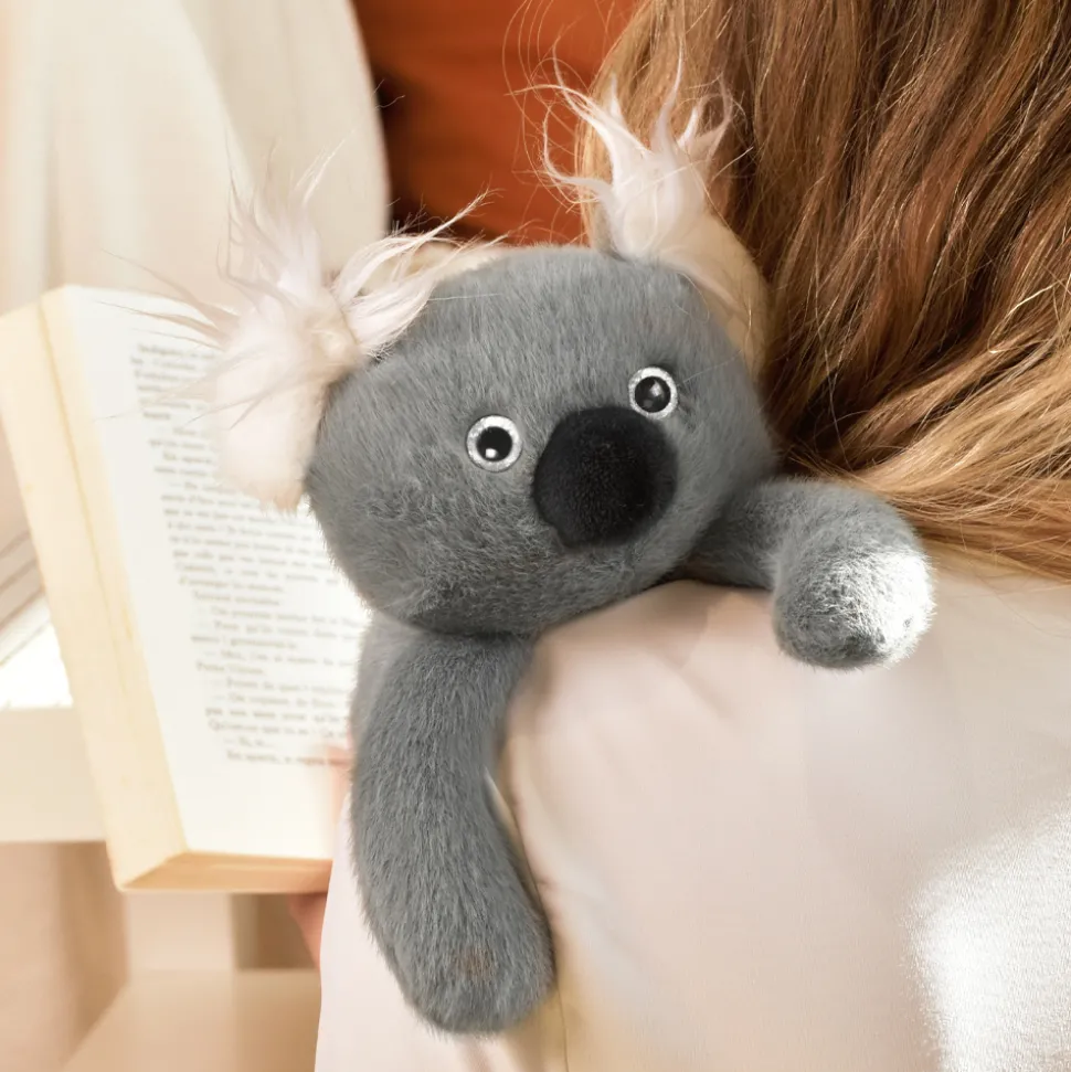 Peluche bien être - Koala en peluche magnétique gris - 30 cm