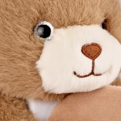 Peluche bien être - Ours en peluche magnétique marron - 30 cm