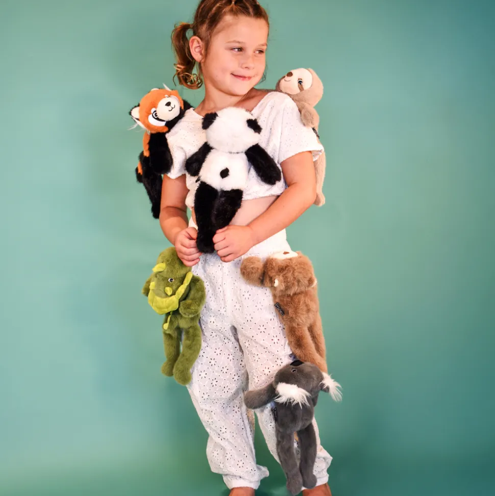 Peluche bien être - Ours en peluche magnétique marron - 30 cm