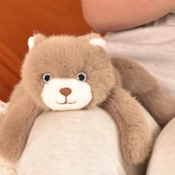 Peluche bien être - Ours en peluche magnétique marron - 30 cm