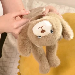 Peluche bien être - Ours en peluche magnétique marron - 30 cm