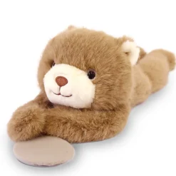 Peluche bien être - Ours en peluche magnétique marron - 30 cm