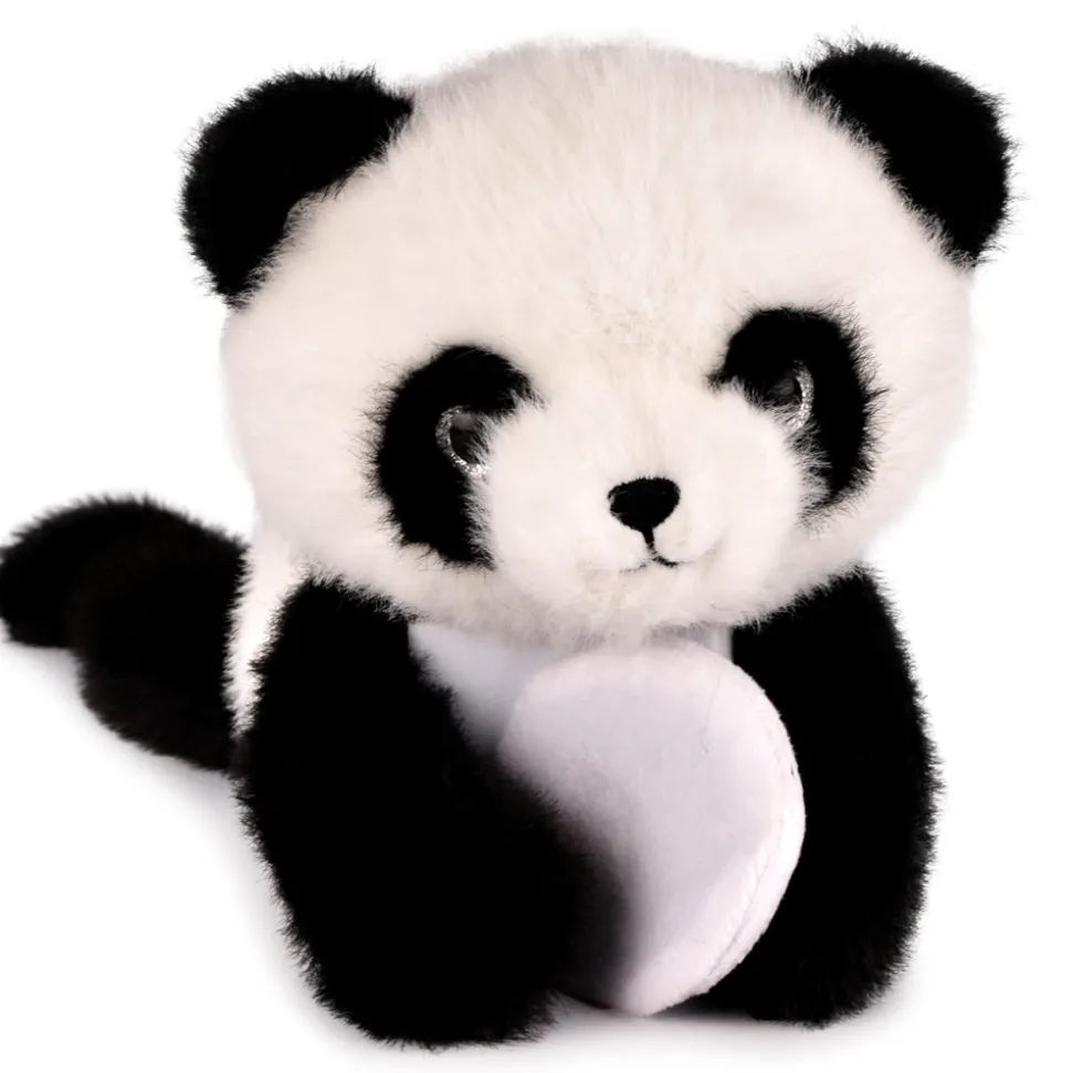 Peluche bien être - Panda en peluche magnétique noir et blanc - 30 cm