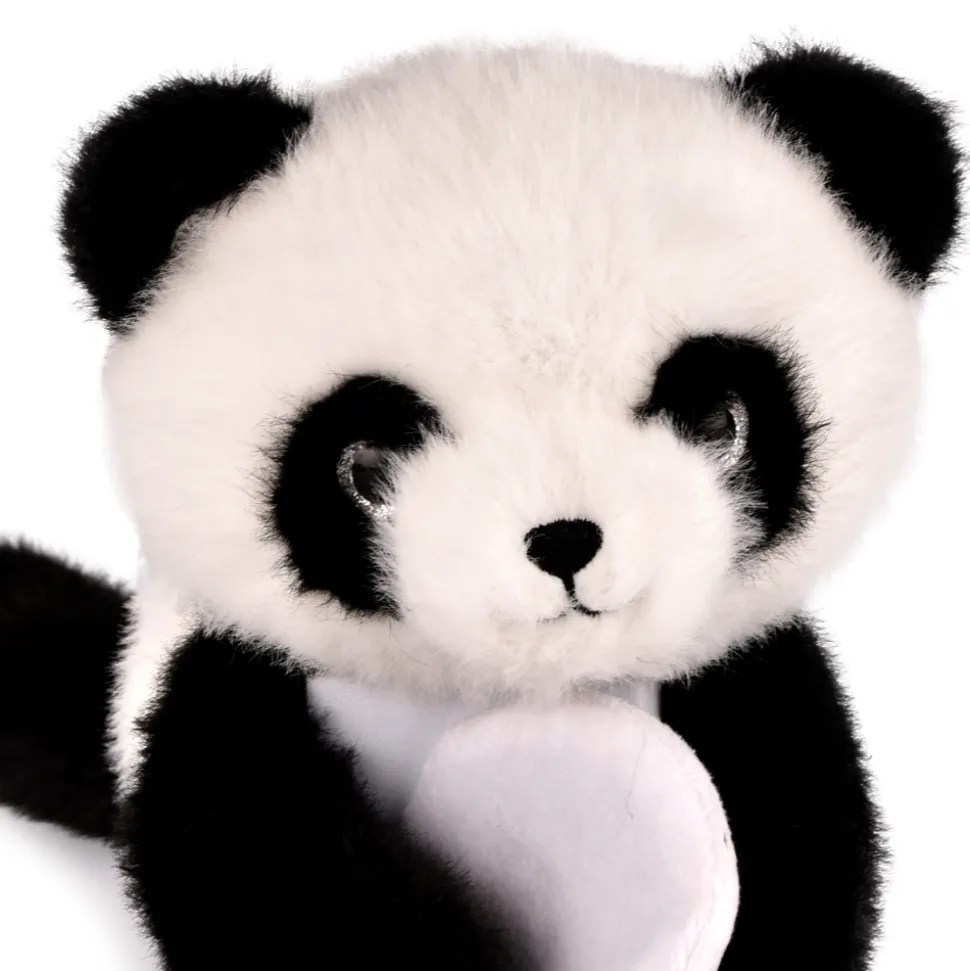Peluche bien être - Panda en peluche magnétique noir et blanc - 30 cm
