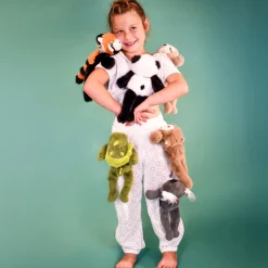 Peluche bien être - Panda en peluche magnétique noir et blanc - 30 cm