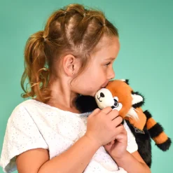 Peluche bien être - panda roux en peluche magnétique - 30 cm
