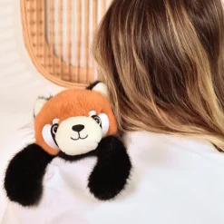 Peluche bien être - panda roux en peluche magnétique - 30 cm