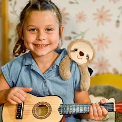 Peluche bien être - Paresseux en peluche magnétique beige - 30 cm