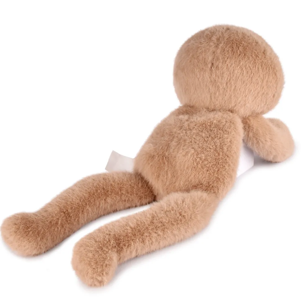 Peluche bien être - Paresseux en peluche magnétique beige - 30 cm