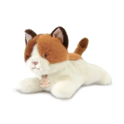 Peluche Chat allongee - Les P'tits Relax - 22 cm