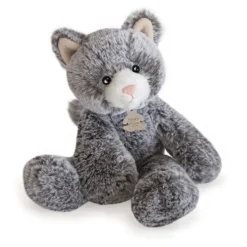 Peluche Chat Gris - 25 cm