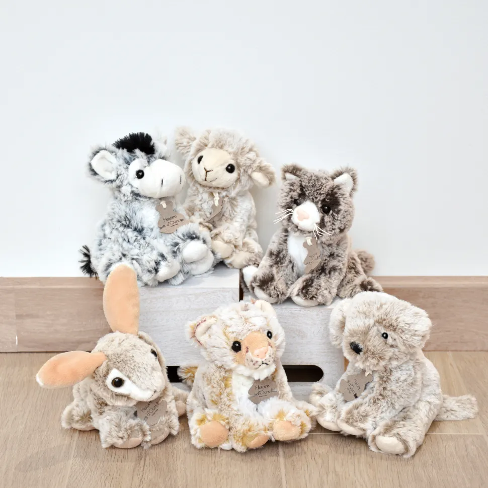 Peluche Chat Marron - 15 cm