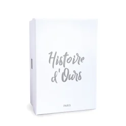 Peluche Cheval allongé - Blanc -35cm