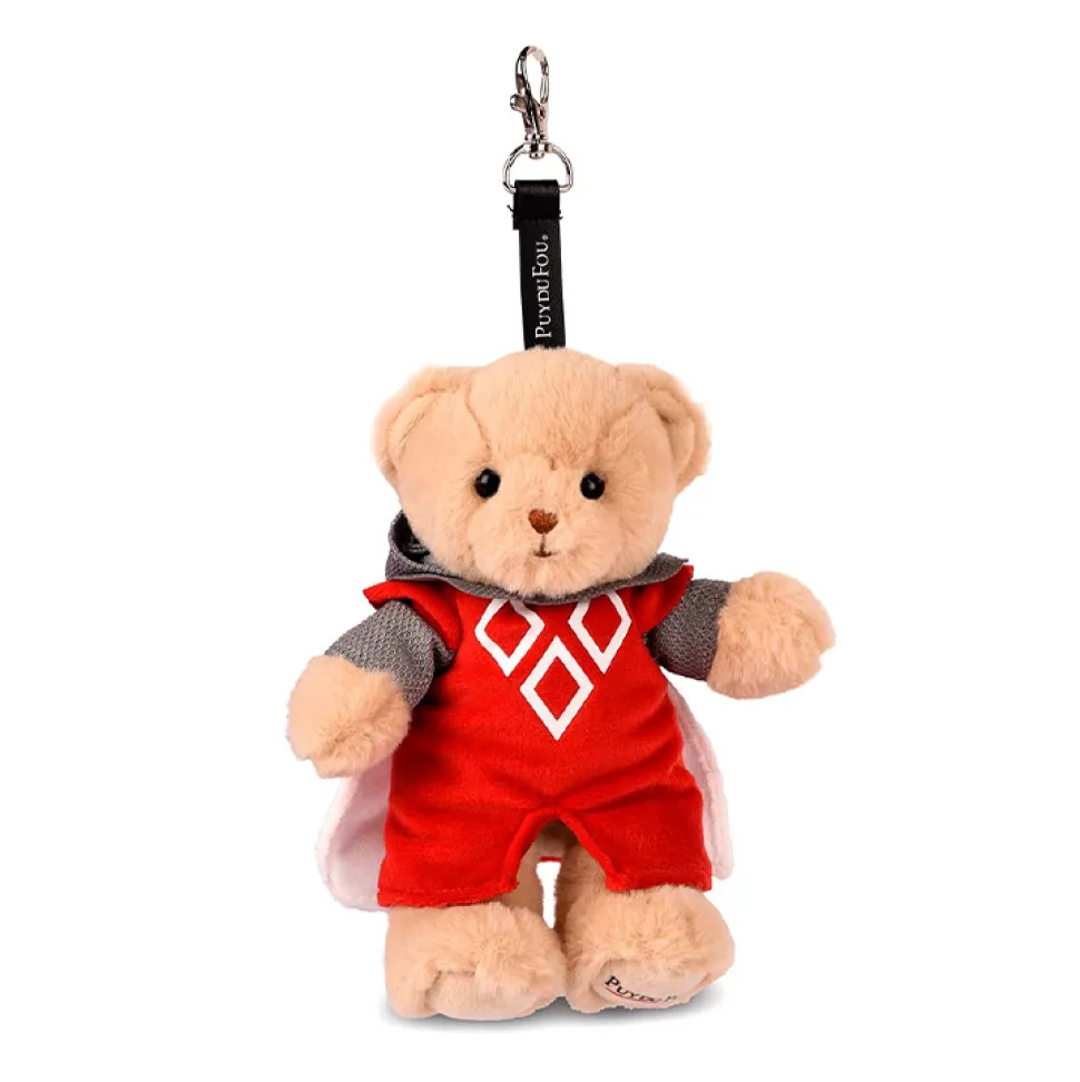 Peluche chevalier ours - Puy du Fou - Porte cle 15 cm